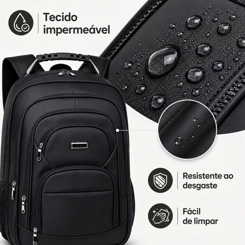 Mochila Unissex 19 Pol Impermeável Grande Capacidade — foto 9