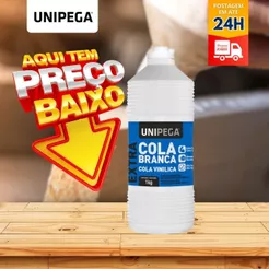 Cola Branca Pva Extra Forte Madeira Artesanato MDF UNIPEGA