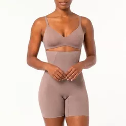 Bermuda Alta Modeladora DeMillus Adulto Sem Costura Microfibra Não Marca Roupa