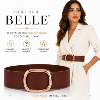 Cinto Feminino Largo Elegante Moderno Para Looks Femininos