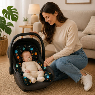 Almofada Para Bebê Conforto Universal - VARIAS ESTAMPAS
