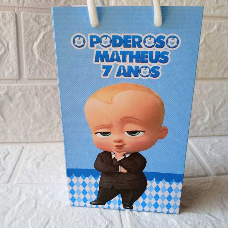 Sacolinha Surpresa Personalizada Poderoso Chefinho Lembrancinha de Aniversário Festa Infantil