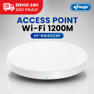 Access Point WiFi 1200Mbps Dual Band 2.4GHz 5GHz PoE Roteador de Teto Knup KP-RW410/AP