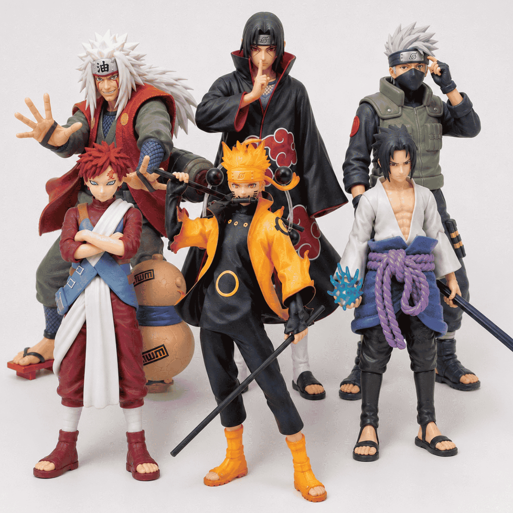 Boneco Naruto Shippuden Itachi Sasuke Action Figure 17cm Estátua Colecionável Alta Qualidade