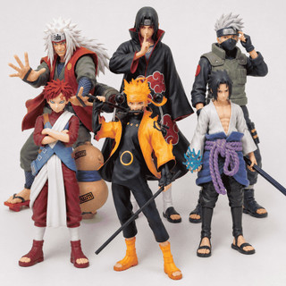 Boneco Naruto Shippuden Itachi Sasuke Action Figure 17cm Estátua Colecionável Alta Qualidade