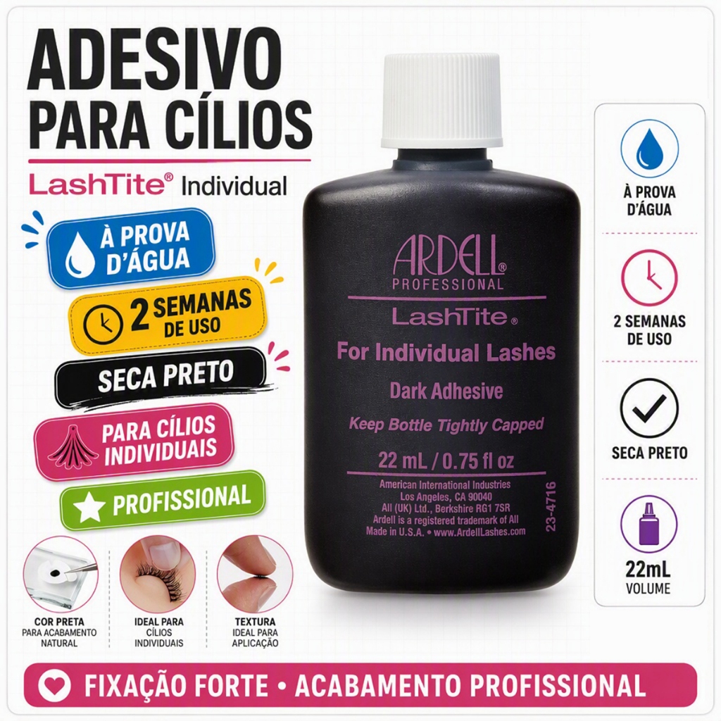 PROFESSIONAL EYELASH GLUE 22ML - ARDELL - PURPLE - 22ML