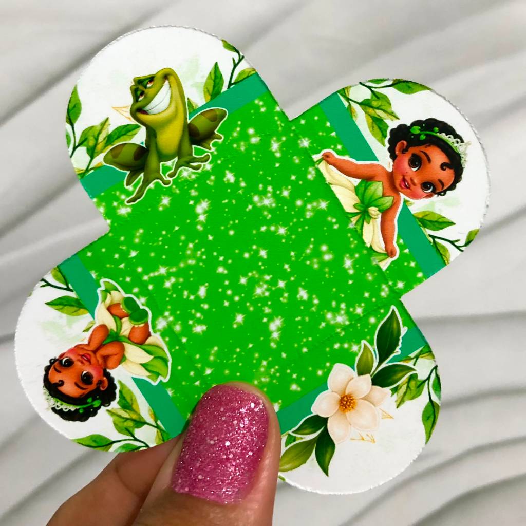 Forminha para Doces A Princesa e o Sapo Tiana | Porta Brigadeiro e Beijinho | Personalizado Festa Infantil