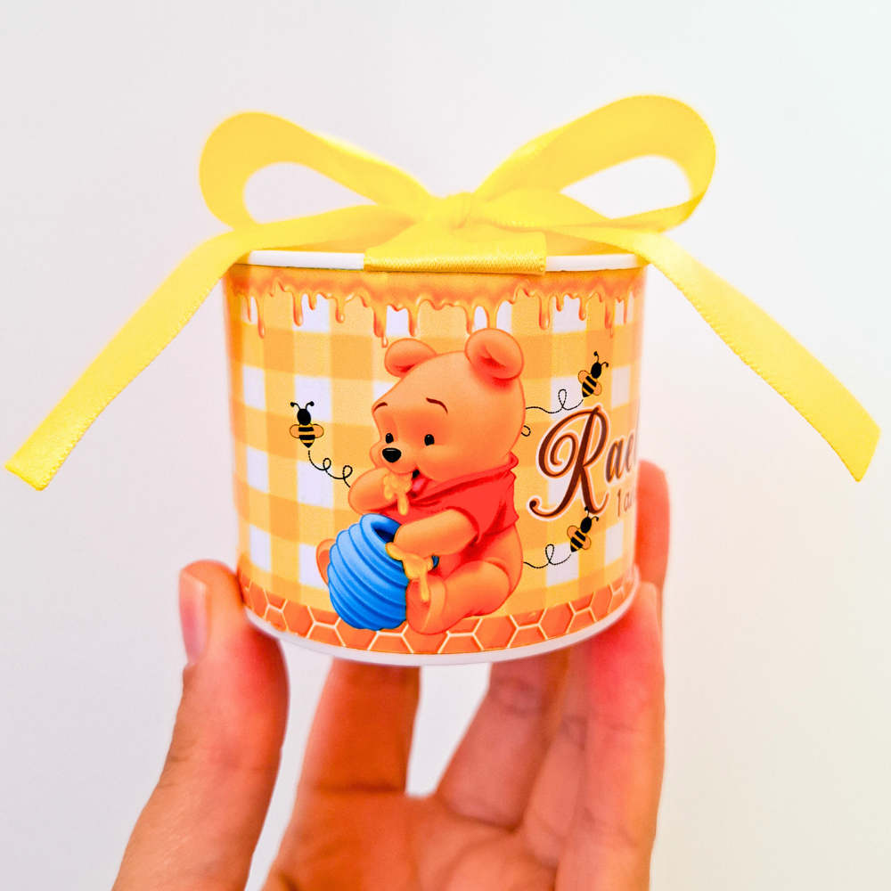 Kit Tubolata Personalizada Ursinho Pooh | Lembrancinhas para Festa Infantil | Aniversário | Maternidade |Chá de Bebê
