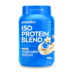 Iso Protein Whey Probiótica Blend Pote 900g Baunilha