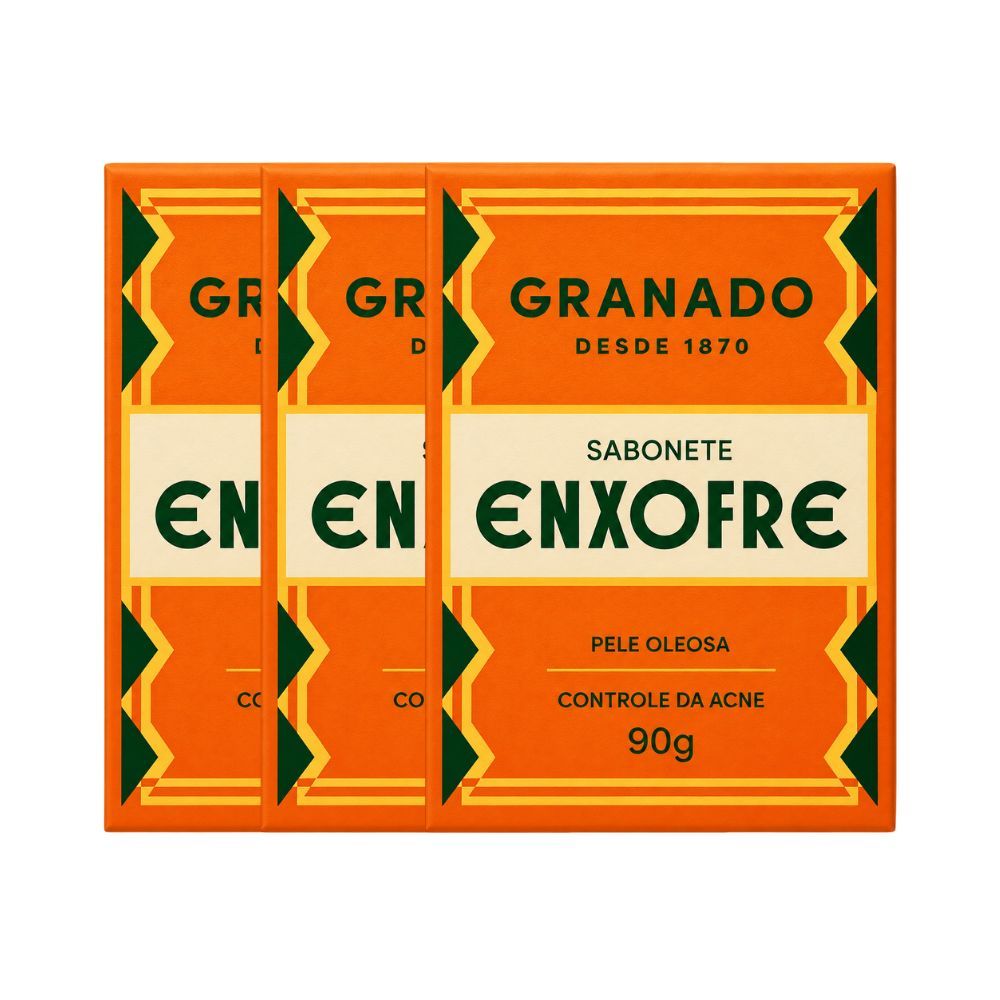 Kit Sabonete Granado Enxofre 90g com 3 unidades