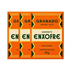 Kit Sabonete Granado Enxofre 90g com 3 unidades