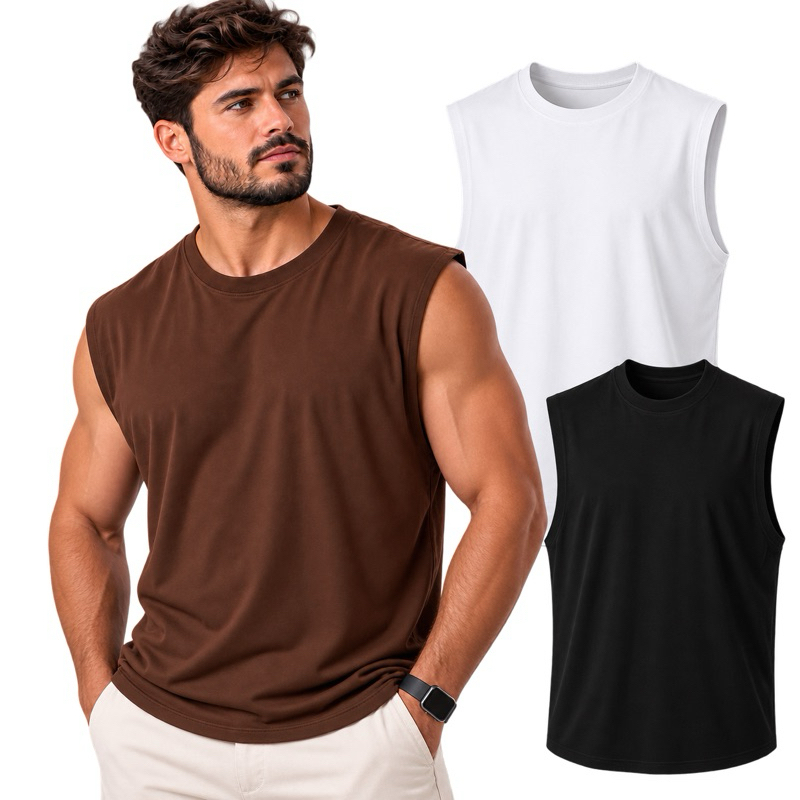 Regata Machão Masculina Oversized Premium | Camiseta Sem Manga Academia Casual Confortável