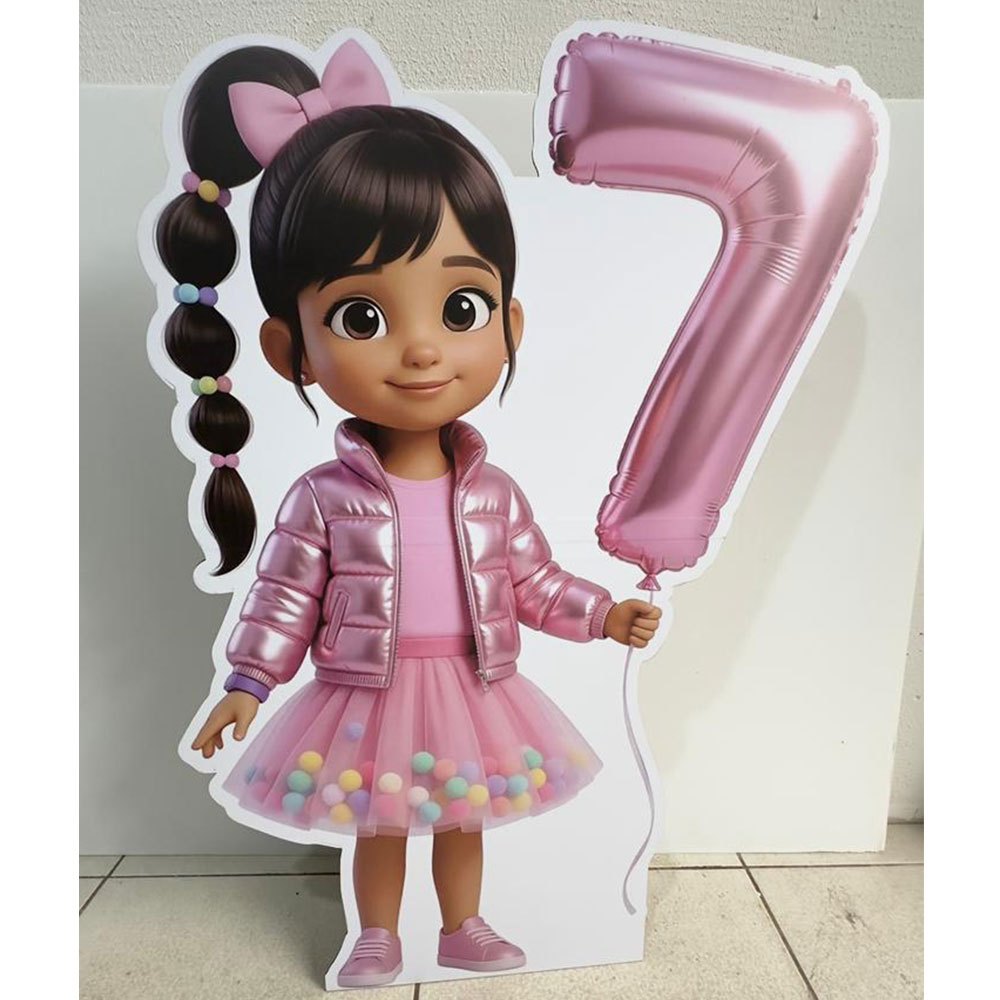1 Display (Totem) de Chão para Festa Infantil Personalizado com foto em mdf até 1,10 Metro