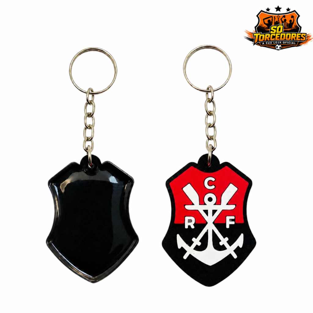 CHAVEIRO DE BORRACHA BRASÃO REMO OFICIAL- ORIGINAL Flamengo