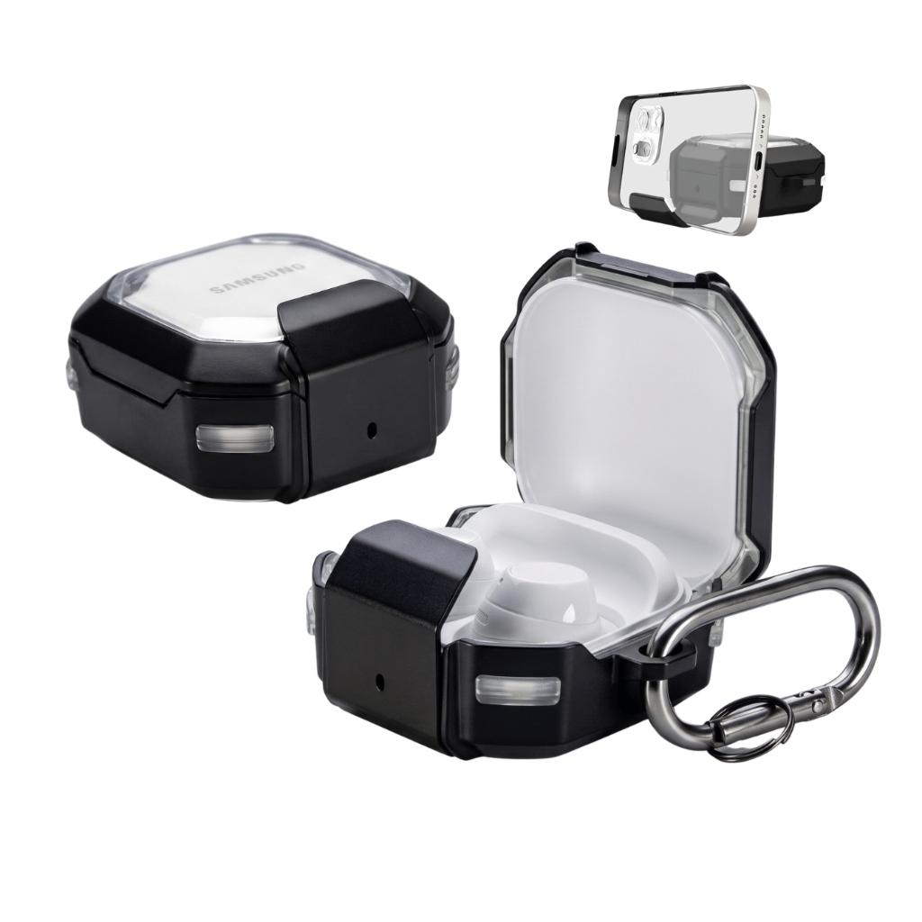 Capa Protetora Nerdcase para Galaxy Buds FE, Buds Core, Buds 2, Pro e Live, Supo