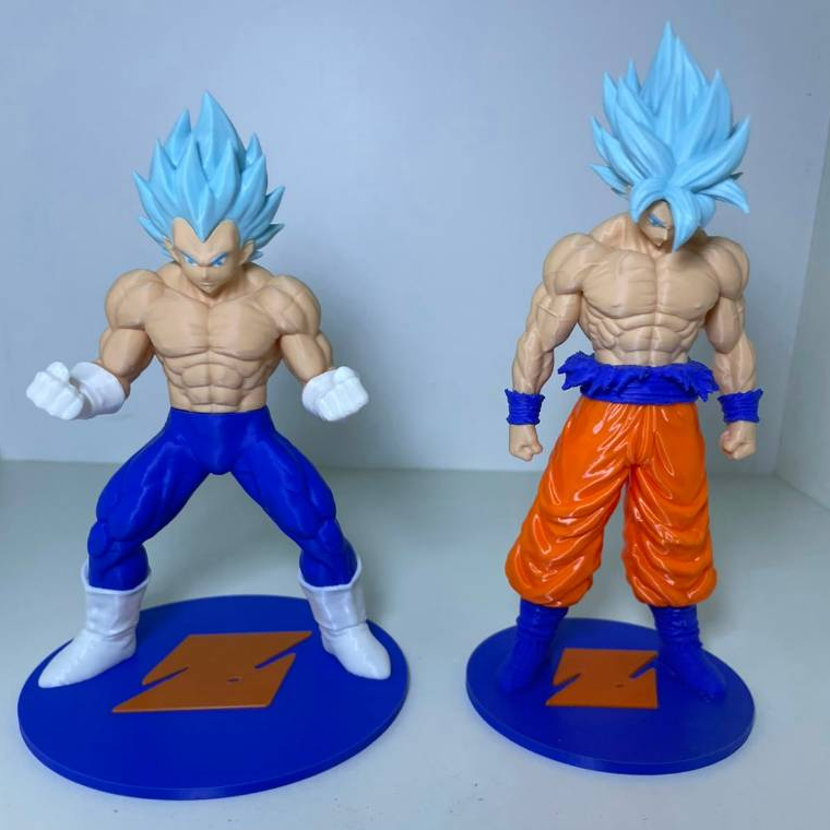 Goku Super Sayajin-Vegeta Blue Goku Blue - Colecionável Com Base Alta Qualidade! 20 CM