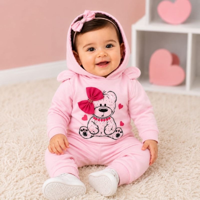 Conjunto Moletom Bebe Menino Escolha Seu Modelo, com Estampas Divertidas e Conforto Infantil Bebê Masculino Inverno