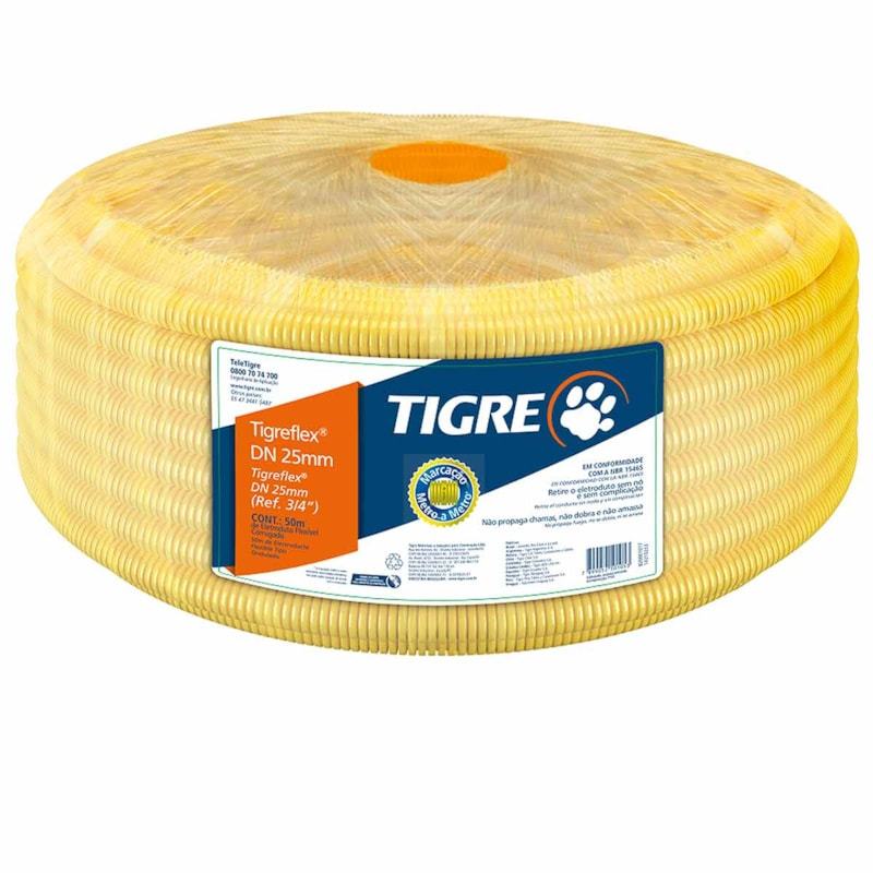 Eletroduto Corrugado Tigre 3/4 - Flexível, Leve e Seguro para Instalações Elétricas
