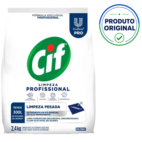 CIF PÓ Limpeza Profissional 2,4kg Limpeza Pesada - NF ENVIO RÁPIDO