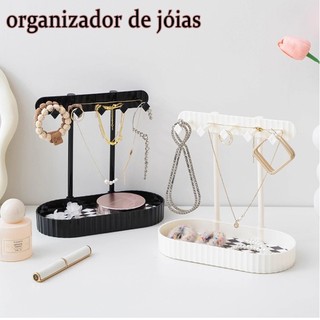 Organizador Multifuncional - Bijuterias, Colares e Cosméticos, Exposição Elegante para Mesa de Maquiagem