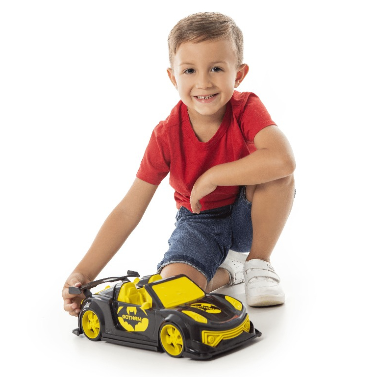 Carrinho Carro Conversível Batman Batmóvel Grande 37cm Menino - EDIÇÃO LIMITADA GOTHAM - QUEEN SHOP
