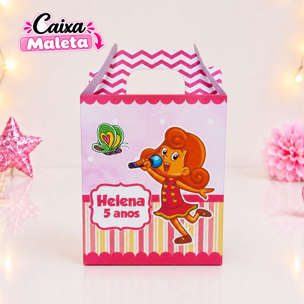 Caixa Maleta 3 Palavrinhas Menina Personalizada / Lembrancinha Festa Infantil / Aniversário