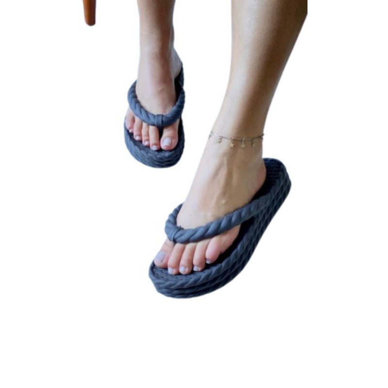 Chinelo Feminino Trança leve macio Tendência Verão 2026 Confortável e macio