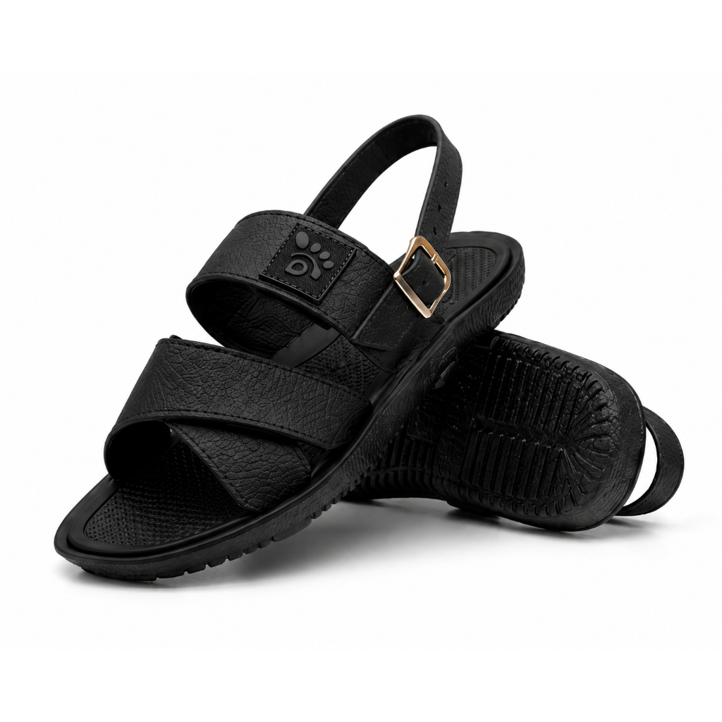 Papete Masculina Sandália Masculina Ortopédica Confortável Antiderrapante Ajustável Leve Trabalho Passeio Casual