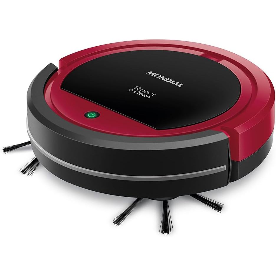 Robô Aspirador de Pó Smart Clean Mondial RB-07 30w Vermelho com Preto