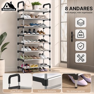 3-8 Andares Sapateira Multiuso Para Calçados Organizador Desmontável