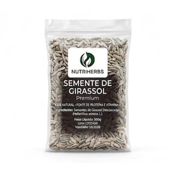 Semente de Girassol Pepita Sem Casca Crua 500g a 2kg.