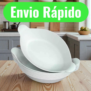 Kit 10 Petisqueira Barquinha Canoa Petiscos Churrasco Festa Frios Para Servir Amendoim Caldo Branca