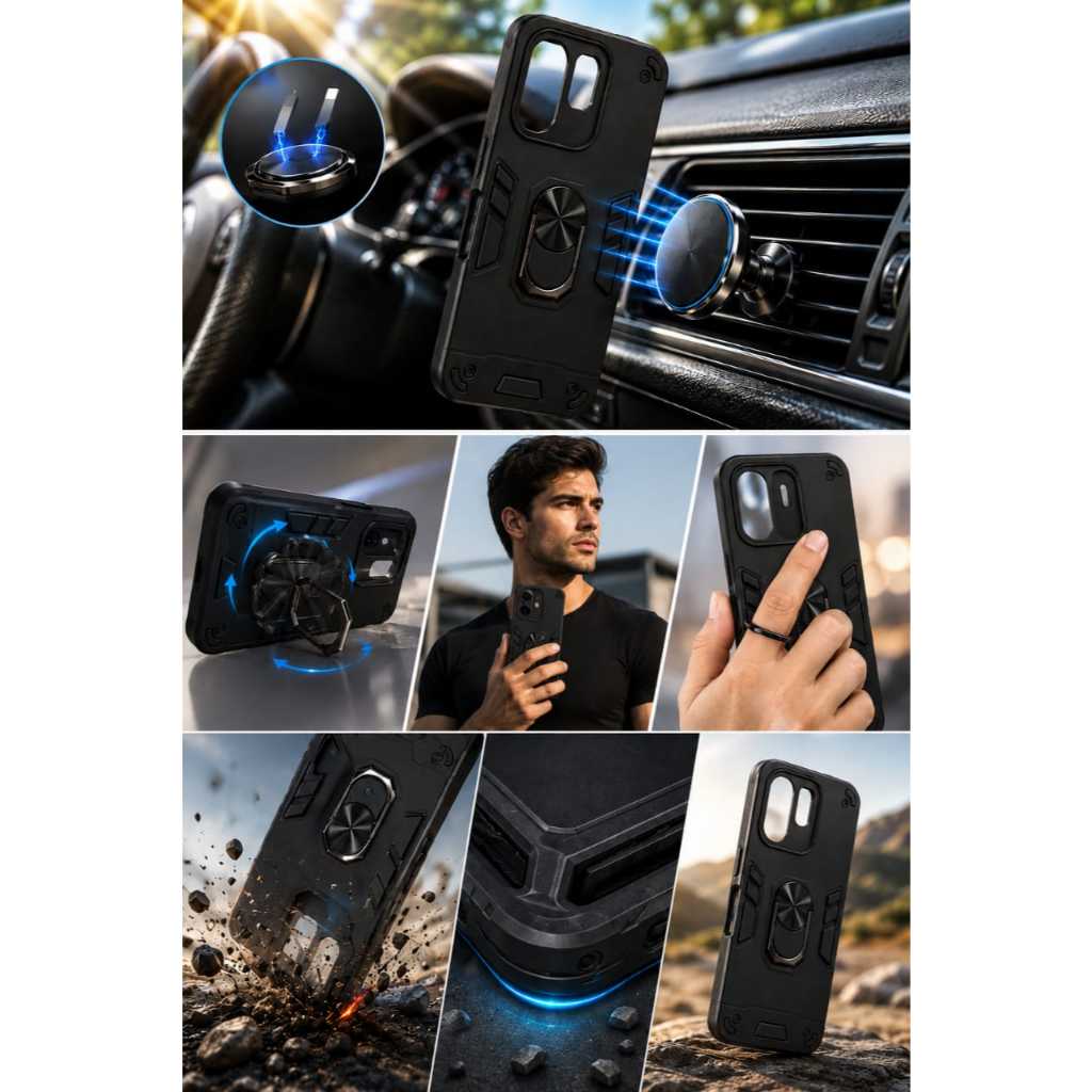 Capa Capinha Compativel Infinix Smart 9 / Hot 50i x6728 - Case Anti Impacto Magnetica Premium — imagem 2 de 2