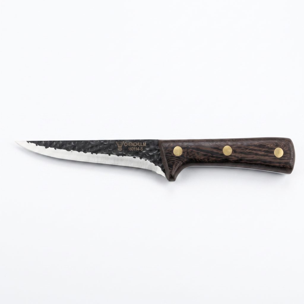 Faca De Chef Açougueiro Inox Martelado Full Tang (29cm ou 31cm)