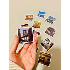 Kit com 10 Fotos Imã de Geladeira - Tam 5x5cm - PERSONALIZADA - Alta Qualidade - Envio Rápido