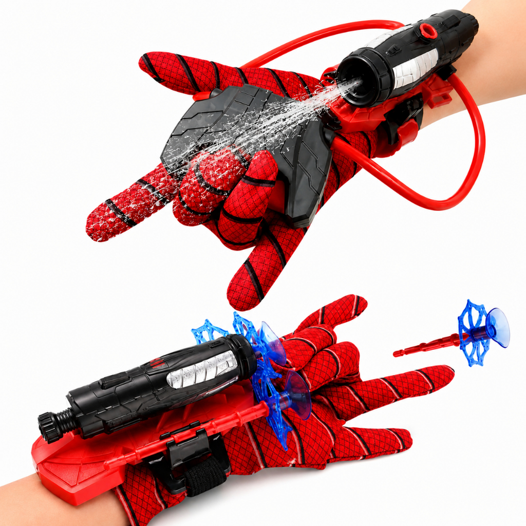 Para Brincar De Super-Herói Com Lance De Dardos Luvas Homem Aranha Infantil Lançador de Teia Dardo Brinquedo Spider Man