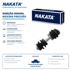 Bieleta dianteira Toyota Etios Yaris 2011 2012 2013 2014 2015 2016 2017 2018 2019 2020 2021 – Nakata N99279
