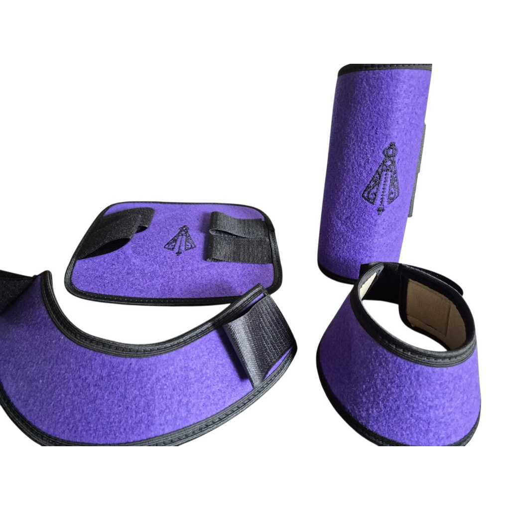 cloche pra cavalos mais caneleira personalizado — imagem 2 de 2