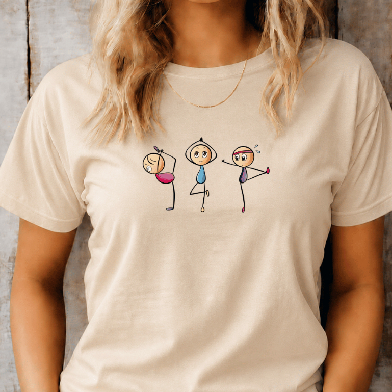 Camiseta Feminina t-shirt Confortável 100% Algodão Premium Estampada Pilates