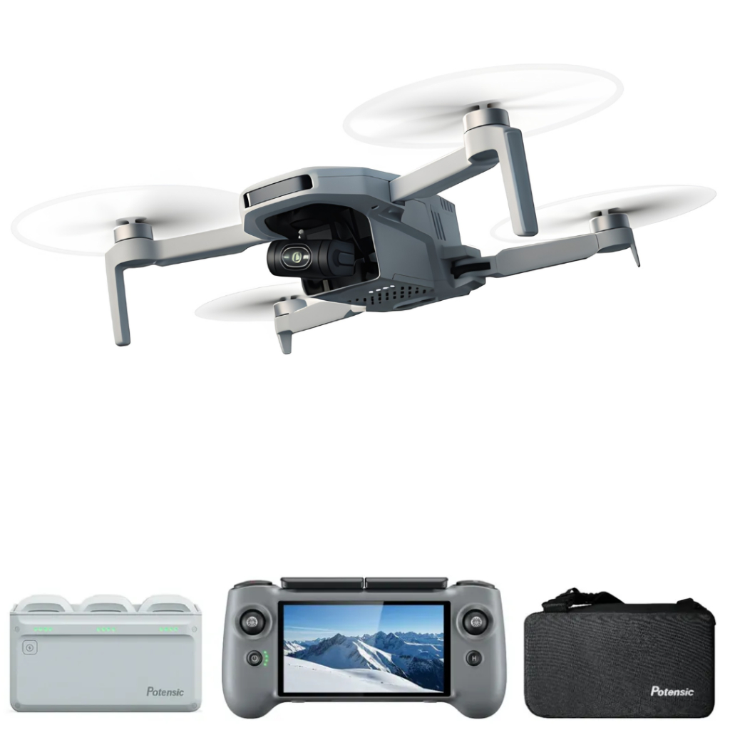 Drone Potensic ATOM 2 4K HDR 8K Foto GPS 10KM Gimbal 3 Eixos AI Tracking Filmagem Aérea 32min