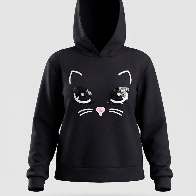 Blusa Moletom Feminina Estampada Quentinho Algodão Flanelado Confortável