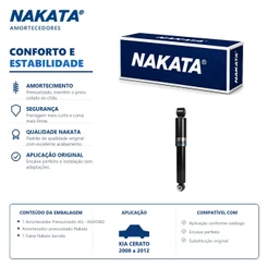 Amortecedor Traseiro Kia Cerato 2008 a 2012 Nakata HG41060
