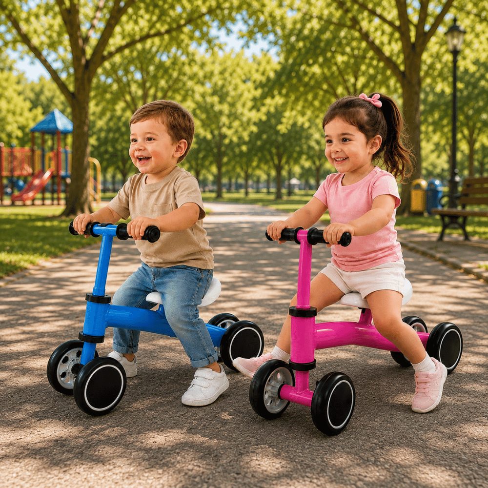Bicicleta Infantil de Equilíbrio sem Pedal para Criança Presente Menino Menina Leve Andador Bike