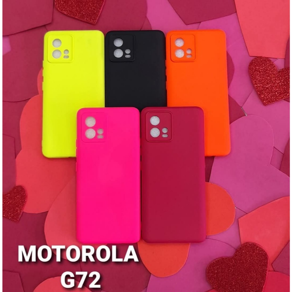 Kit 5 ou 3 Peças Capa Capinha Silicone Aveludado Cor Aleatória Proteção Excelente Qualidade Para MOTOROLA
