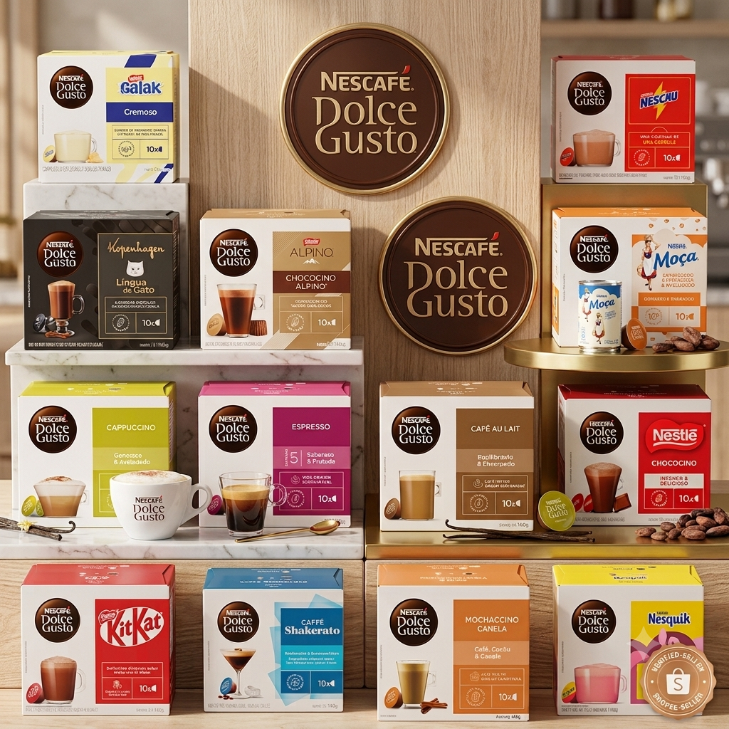 DOLCE GUSTO Capsulas de Café 10 Unidades Nescafé Vários Sabores