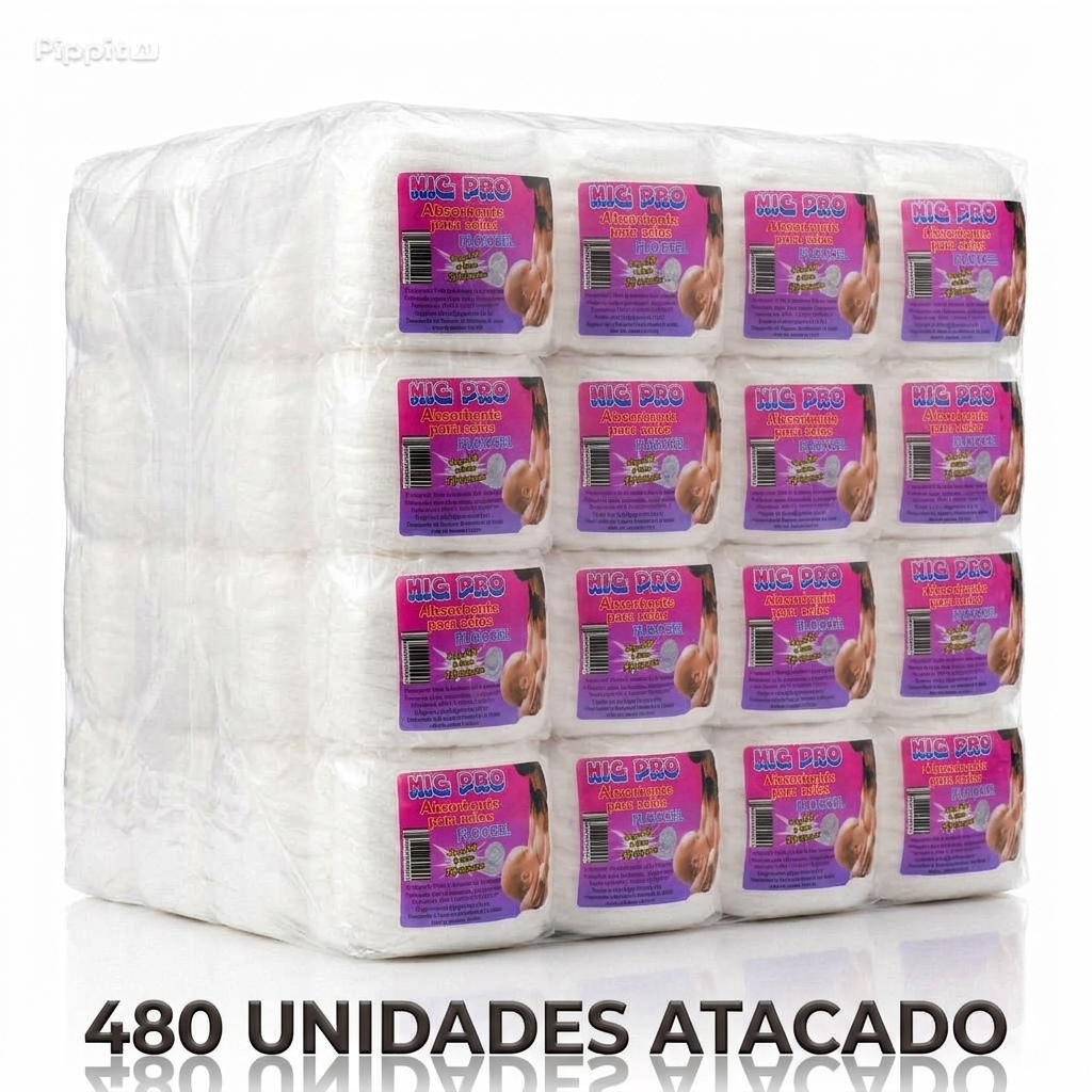 ABSORVENTE DE SEIOS HIGPRO 480 UNIDADES   ** ATACADO  **  DIA E NOITE