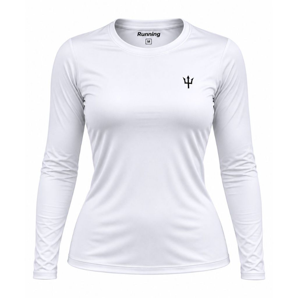 Camiseta Térmica Feminina Proteção Solar UV 50 Segunda pele Manga Comprida Praia, Blusinha Praia