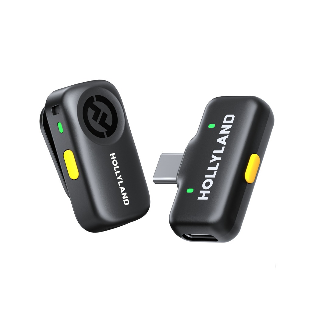 Hollyland LARK A2 Solo Microfone de Lapela Wireless USB-C Alcance de 200m