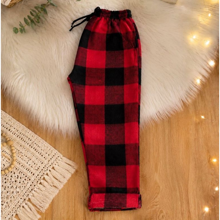 CALÇA Xadrez Infantil Masculina e Feminina Flanelada Pijama Unissex .
