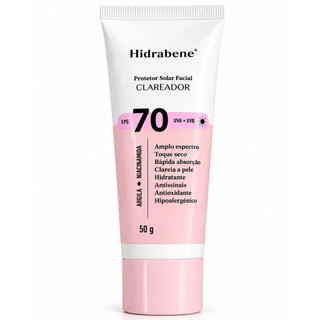 Hidrabene Protetor Solar Clareador Facial 70 FPS